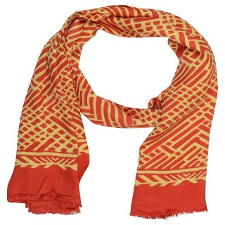 Digital Print Stole- Red